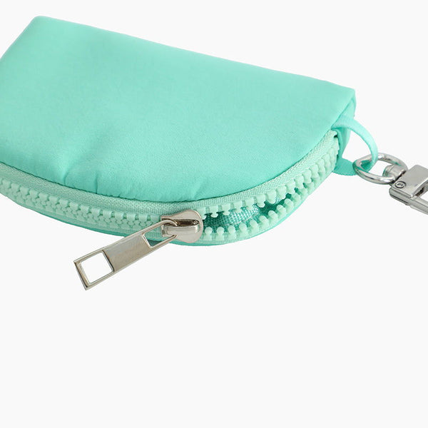 Monoblanks Dual Pouch Wristlet Wallet Cyan