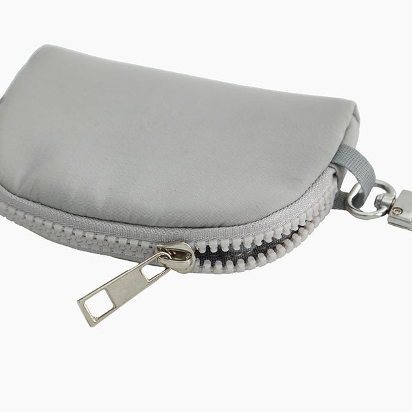 Monoblanks Dual Pouch Wristlet Wallet Gray