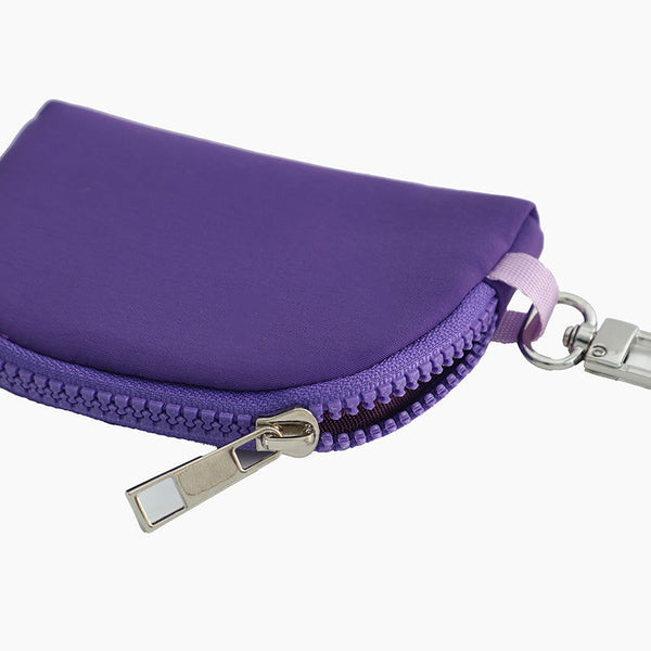 Monoblanks Dual Pouch Wristlet Wallet Purple