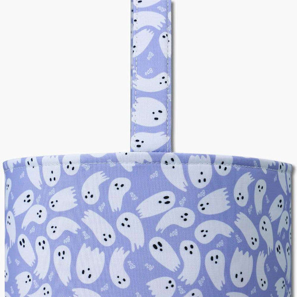 Monoblanks Ghost Halloween Canvas Bucket Bag MediumPurple