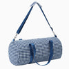 Monoblanks Gingham Canvas Travel Bag Blue