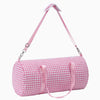 Monoblanks Gingham Canvas Travel Bag Pink