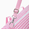 Monoblanks Gingham Canvas Travel Bag Pink