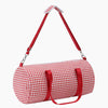 Monoblanks Gingham Canvas Travel Bag Red