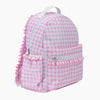 Monoblanks Gingham Kids Backpack Lunch Bag Set Pink