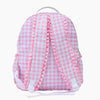 Monoblanks Gingham Kids Backpack Lunch Bag Set Pink