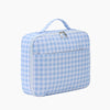 Monoblanks Gingham Kids Backpack Lunch Bag Set SkyBlue