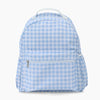 Monoblanks Design Your Own Customizable Gingham Kids Backpack SkyBlue