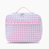 Monoblanks Design Your Own Customizable Gingham Kids Lunch Bag Pink