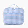 Monoblanks Design Your Own Customizable Gingham Kids Lunch Bag SkyBlue