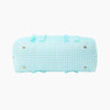 Monoblanks Gingham Lace Duffel Bag Cyan