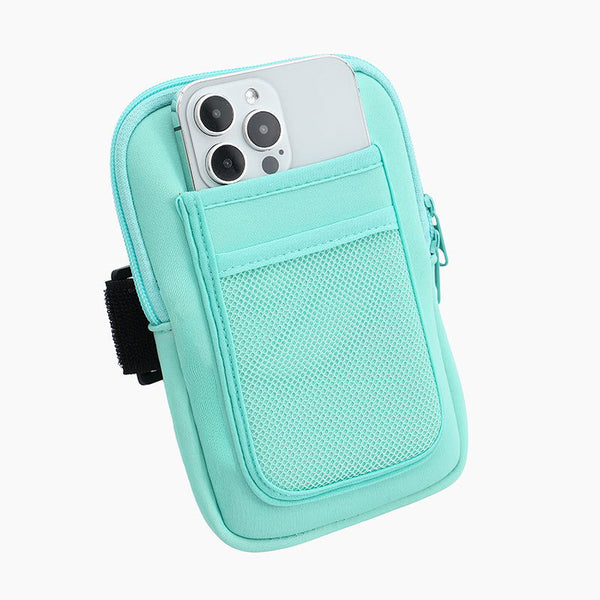 Monoblanks Handheld Water Bottle Pouch Cyan