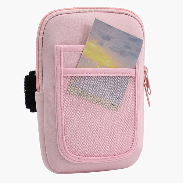 Monoblanks Handheld Water Bottle Pouch Pink