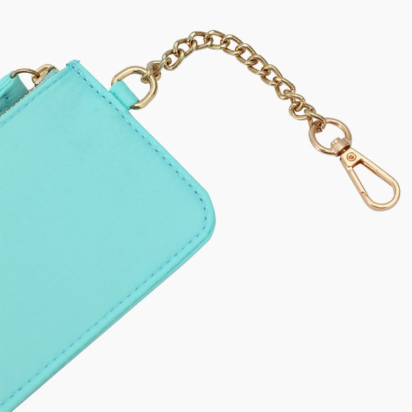 Monoblanks Key Hanging Pouch Wallet Card Holder Cyan