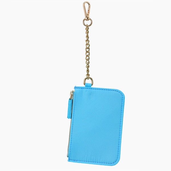 Monoblanks Key Hanging Pouch Wallet Card Holder DeepSkyBlue