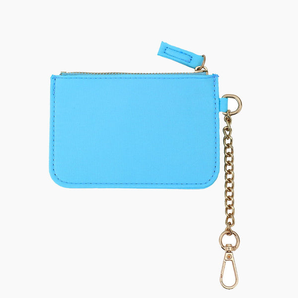 Monoblanks Key Hanging Pouch Wallet Card Holder DeepSkyBlue