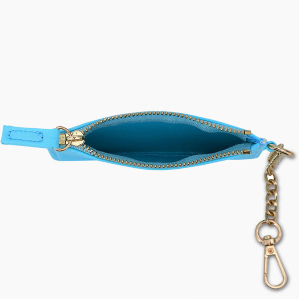 Monoblanks Key Hanging Pouch Wallet Card Holder DeepSkyBlue