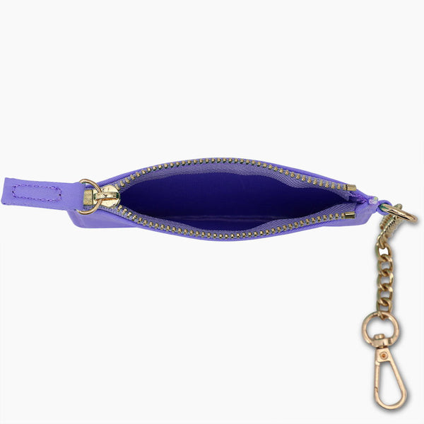 Monoblanks Key Hanging Pouch Wallet Card Holder Purple