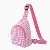 Monoblanks Kids Gingham Chest Bag Pink