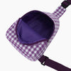 Monoblanks Kids Gingham Chest Bag Purple