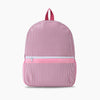 Monoblanks Design Your Own Customizable Kids Stripes Seersucker Backpack HotPink