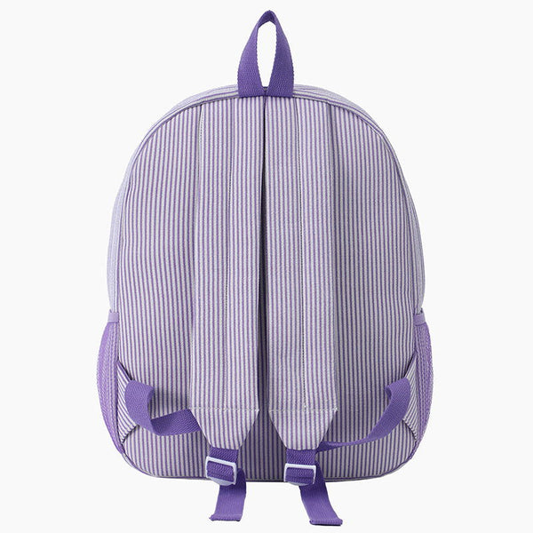 Monoblanks Kids Stripes Seersucker Backpack LightPurple