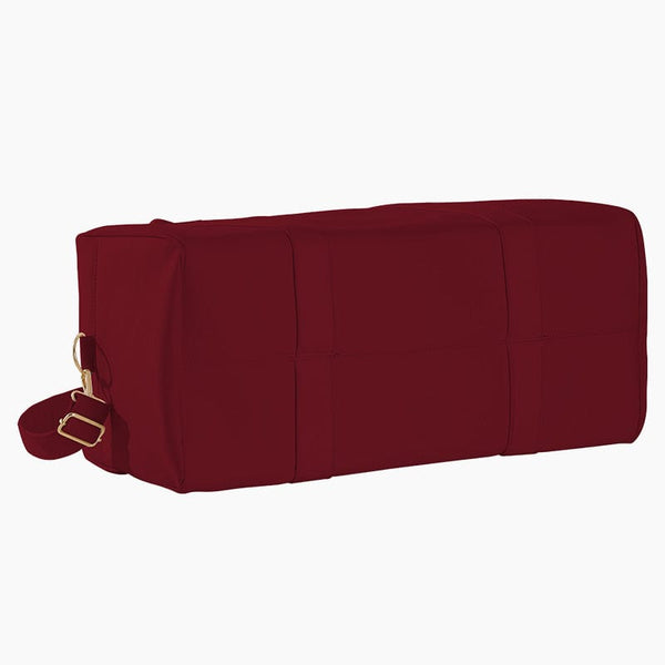 Monoblanks Large Blank Canvas Duffel Bag Burgundy