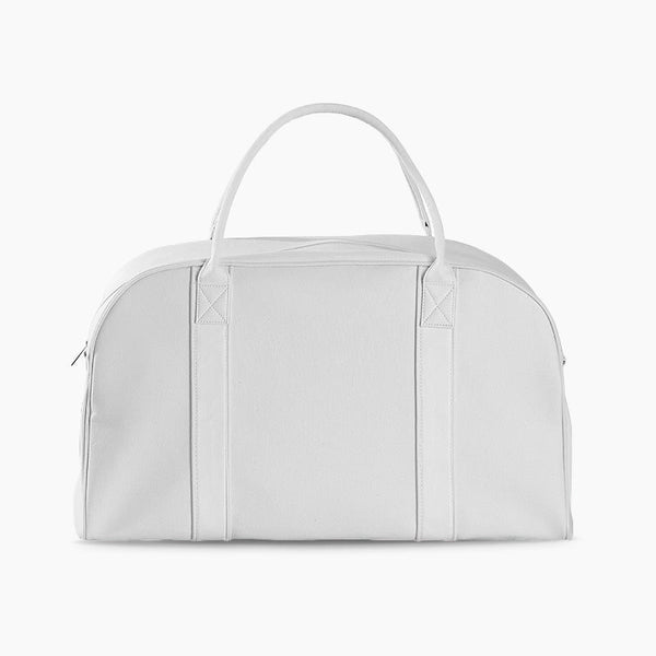 Monoblanks Design Your Own Customizable Large Blank Canvas Duffel Bag White