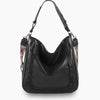 Monoblanks Leather Bucket Bag Tote Bag Black