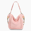 Monoblanks Leather Bucket Bag Tote Bag Pink