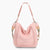 Monoblanks Leather Bucket Bag Tote Bag Pink