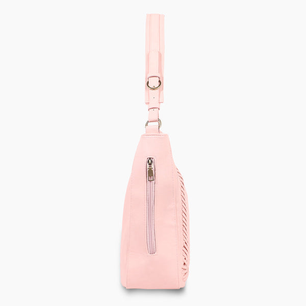 Monoblanks Leather Bucket Bag Tote Bag Pink