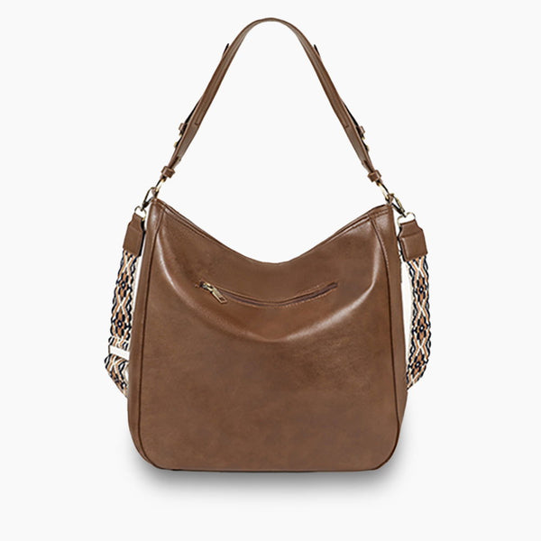 Monoblanks Leather Bucket Bag Tote Bag SaddleBrown