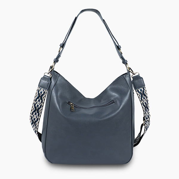 Monoblanks Leather Bucket Bag Tote Bag SlateGray