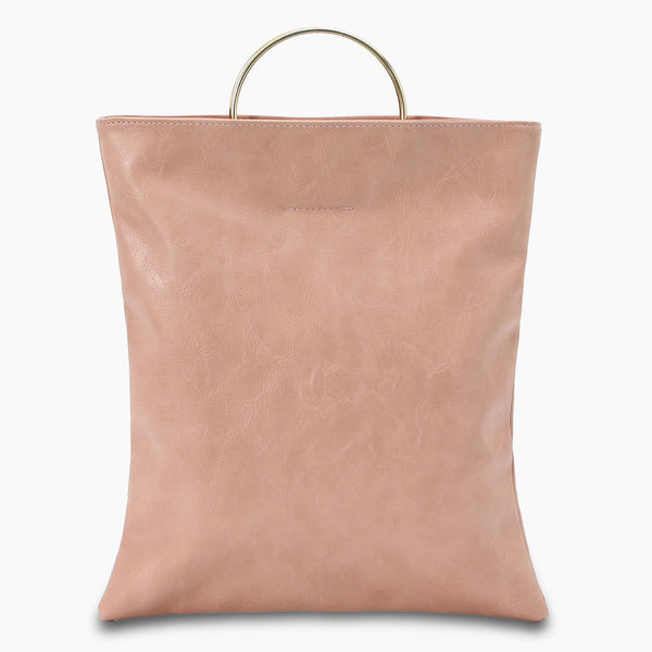 Monoblanks Leather Clutch Tote Bag PeachPuff