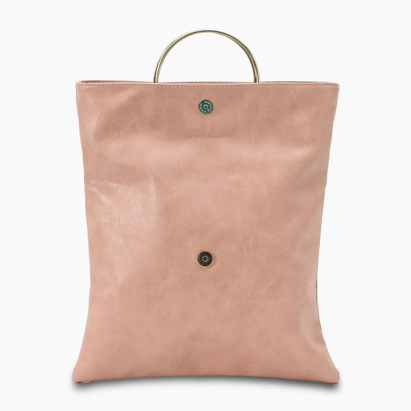 Monoblanks Leather Clutch Tote Bag PeachPuff