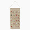 Monoblanks Customizable Pattern Christmas Advent Calendar With Pockets Khaki