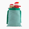 Monoblanks Customizable Christmas Santa Claus Drawstring Canvas Bag Green