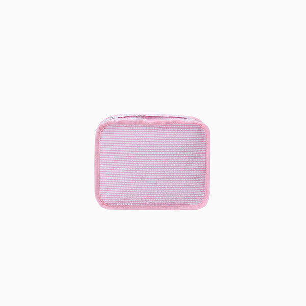 Monoblanks Seersucker Storage Bag 5 Pieces Set Pink