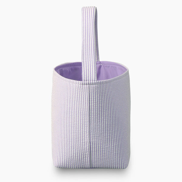 Monoblanks Seersucker Stripes Bucket Bag Purple