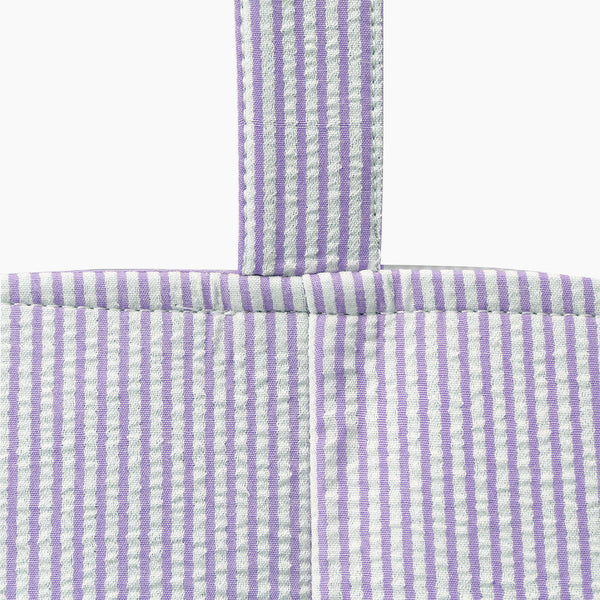 Monoblanks Seersucker Stripes Bucket Bag Purple