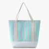 Custom Patches & Embroidery - Shopping Canvas Striped Tote Bag