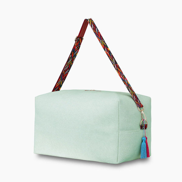 Monoblanks Design Your Own Customizable Terry Cloth Duffel Bag LightGreen