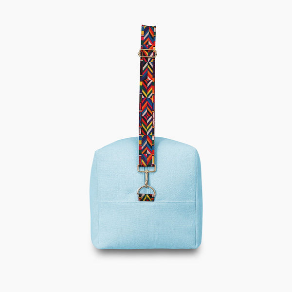 Monoblanks Design Your Own Customizable Terry Cloth Duffel Bag SkyBlue