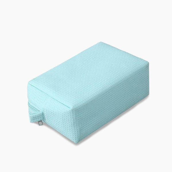 Monoblanks Waffle Makeup Bag Cyan