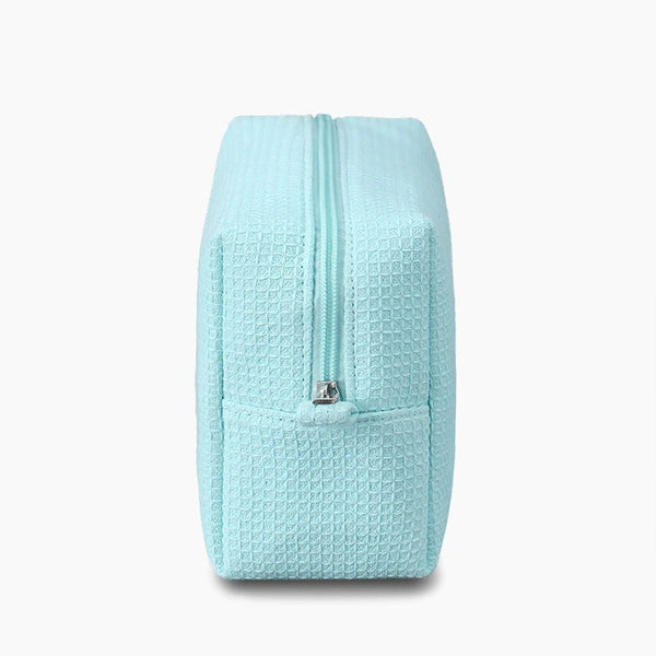 Monoblanks Waffle Makeup Bag Cyan