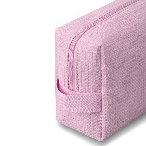 Monoblanks Waffle Makeup Bag Pink