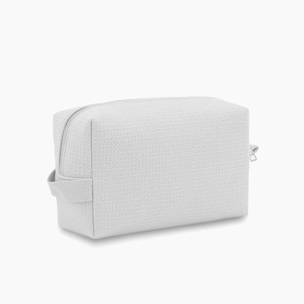 Monoblanks Waffle Makeup Bag White