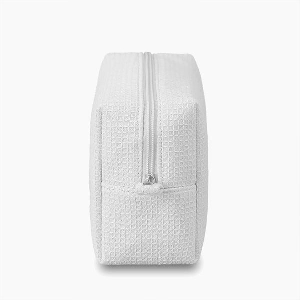 Monoblanks Waffle Makeup Bag White