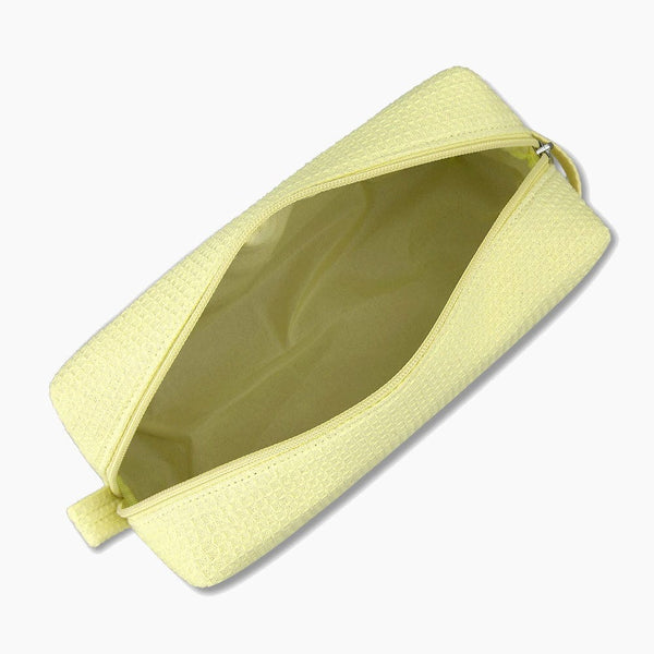 Monoblanks Waffle Makeup Bag Yellow